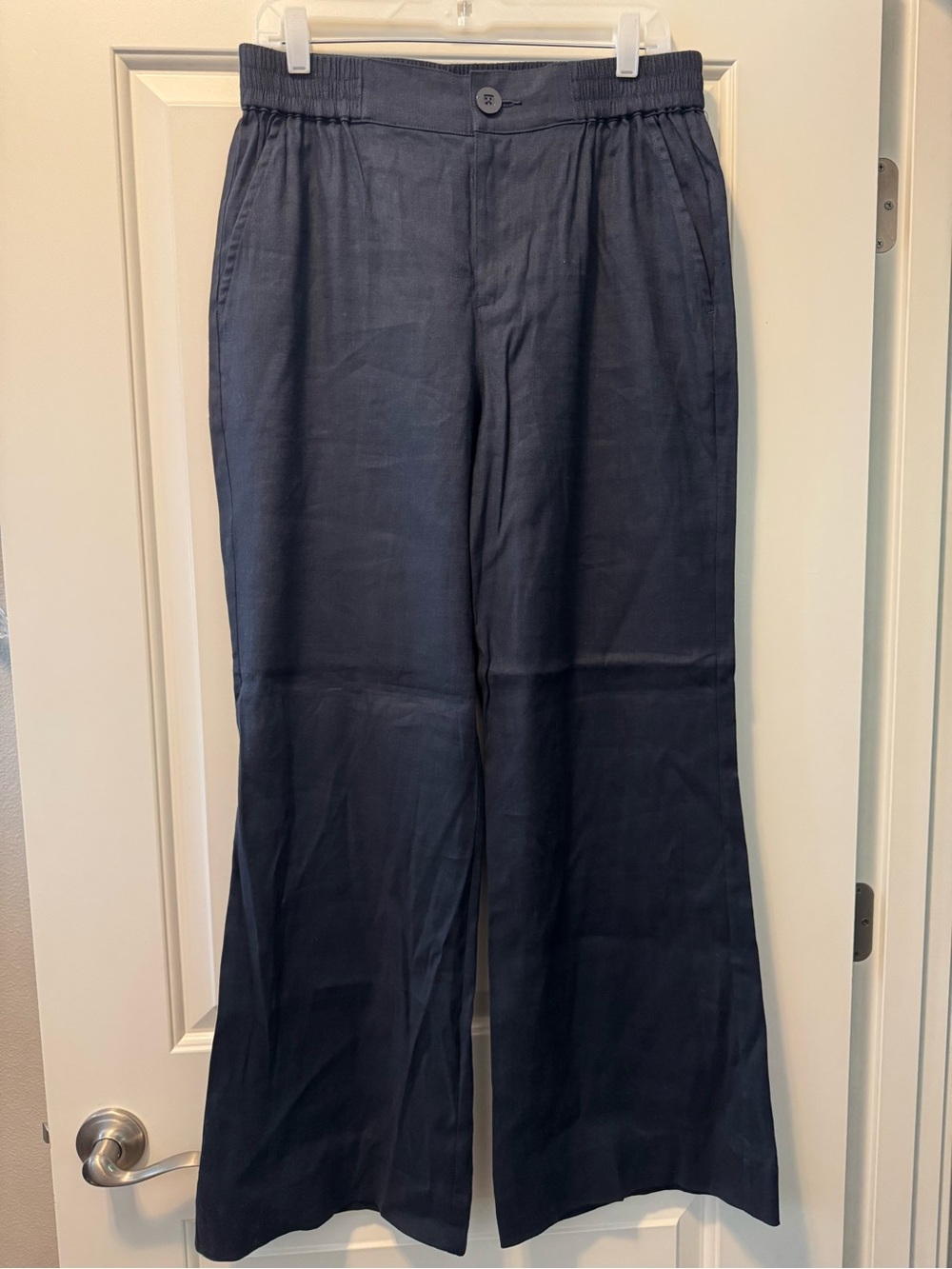 CAbi Navy Wide-Leg Trouser #6425 Finale Trouser